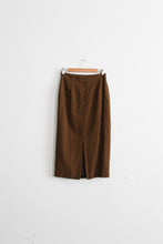 tobacco silk skirt