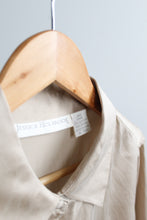 champagne silk button up