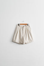 bone cotton shorts