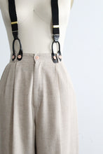 linen suspender trousers