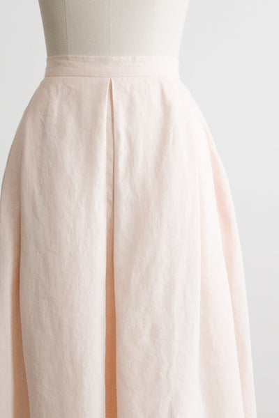 keepsake linen midi skirt
