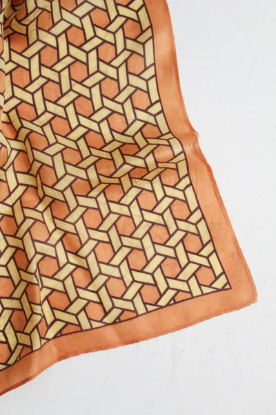 geodesic silk scarf