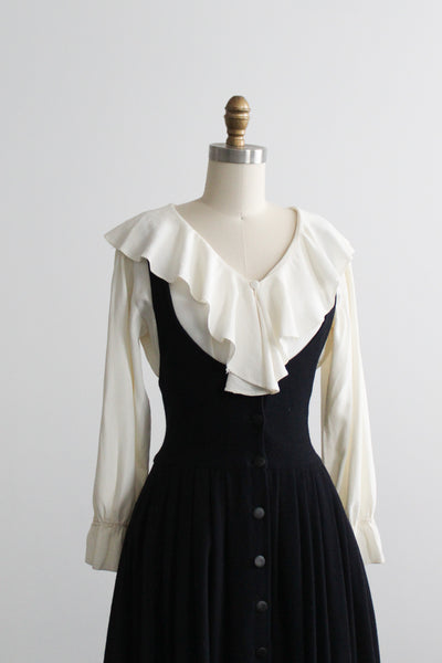 nocturne wool jersey pinafore