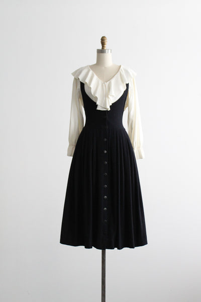 nocturne wool jersey pinafore