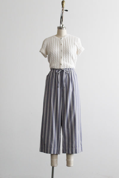 skylark cotton cropped trousers