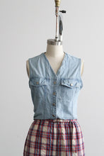 avalon denim vest