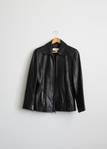buttery soft black leather jacket