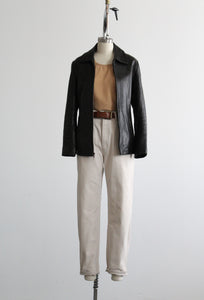 buttery soft black leather jacket