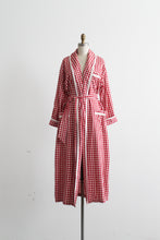 vintage gingham cotton duster