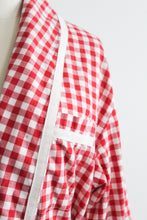 vintage gingham cotton duster