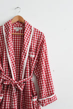 vintage gingham cotton duster