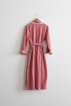 vintage gingham cotton duster