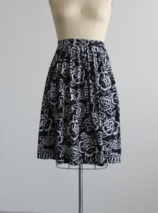 wild geranium midi skirt