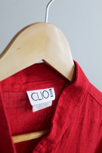 tomato linen trousers set