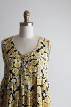 corset-front sunflower mini dress