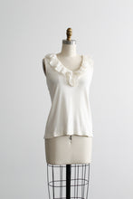 cotton ruffle tank