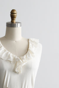 cotton ruffle tank