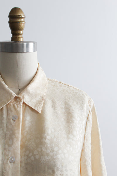ivy silk button up