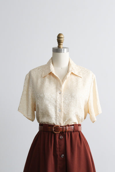 ivy silk button up