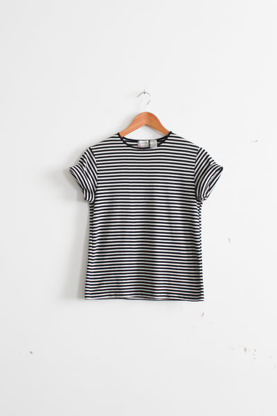 b&w striped tee