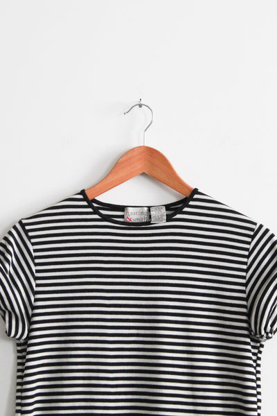 b&w striped tee