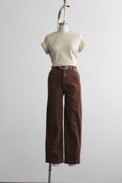 walnut corduroy trousers