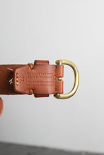 honey brown leather belt