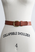 honey brown leather belt