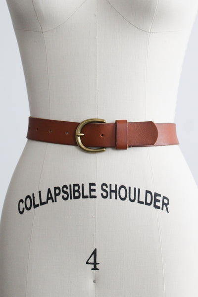 honey brown leather belt