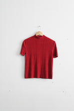 tomato short sleeve turtleneck