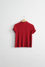 tomato short sleeve turtleneck