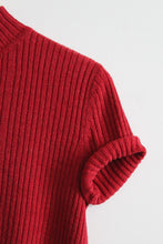 tomato short sleeve turtleneck