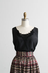 eclipse lace-trimmed tank