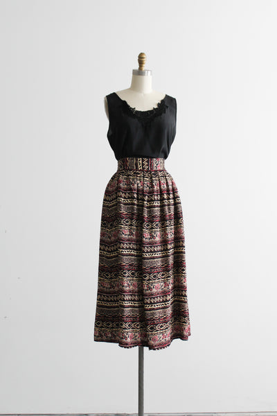 thistlebloom midi skirt