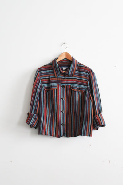 prismatic stripe jacket