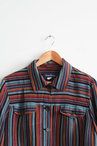 prismatic stripe jacket