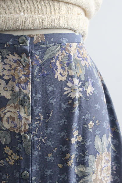 spring garden silk skirt