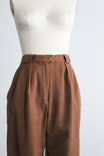 tobacco wool trousers