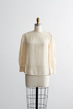 wheat embossed silk blouse
