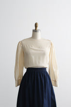 wheat embossed silk blouse