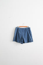 embroidered denim skort
