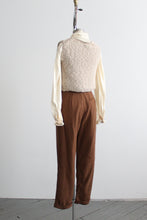 tobacco wool trousers