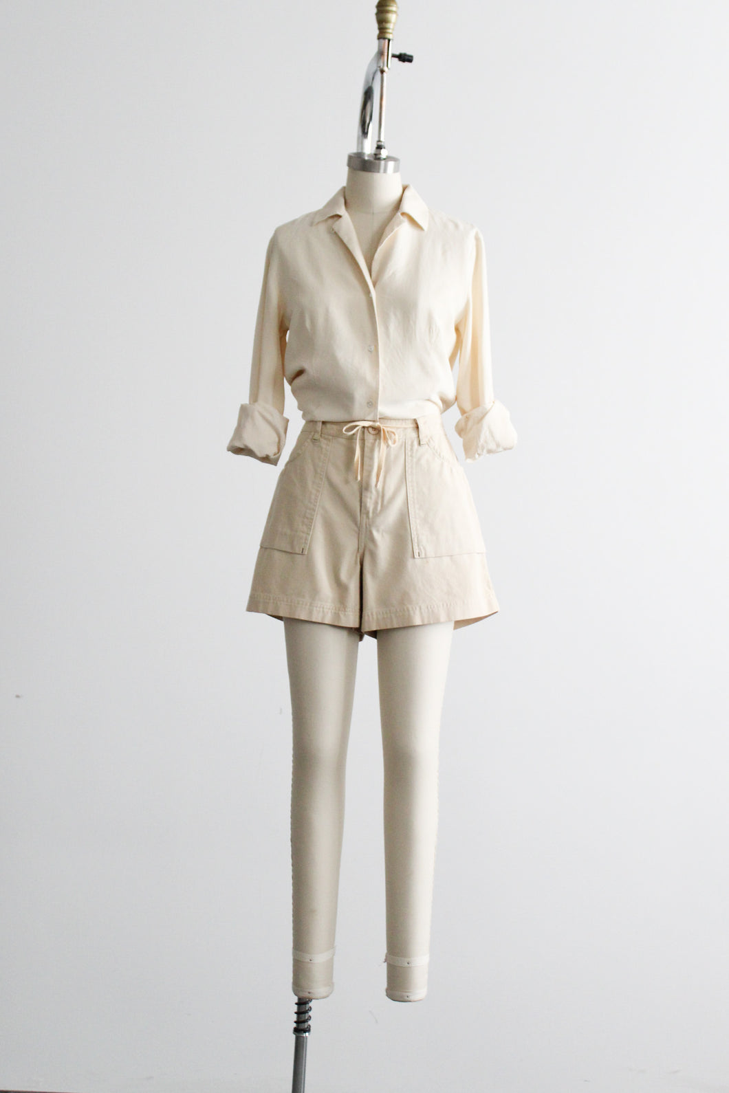 buttermilk cotton shorts