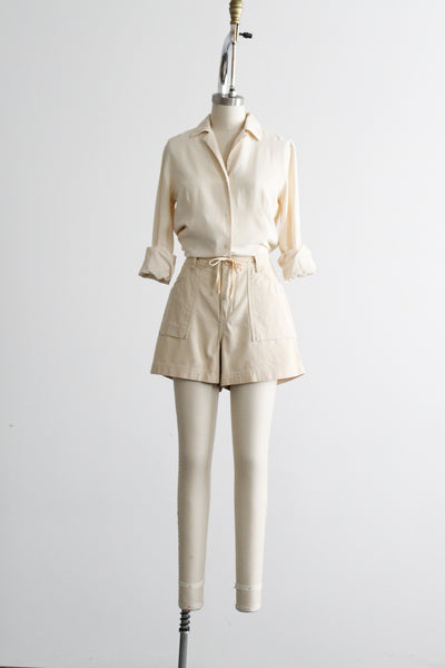 buttermilk cotton shorts