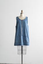 zip front denim jumper