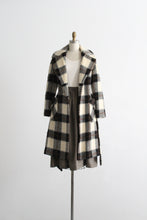 mohair plaid wool trench