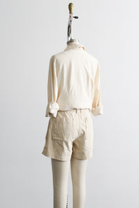 buttermilk cotton shorts