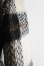 mohair plaid wool trench