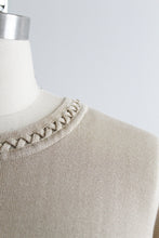 lattice silk knit tee