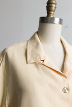 boxy butter silk blouse